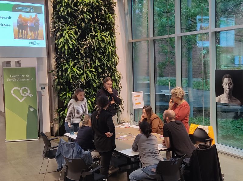 Atelier collaboratif à la Maison du développement durable à Montréal